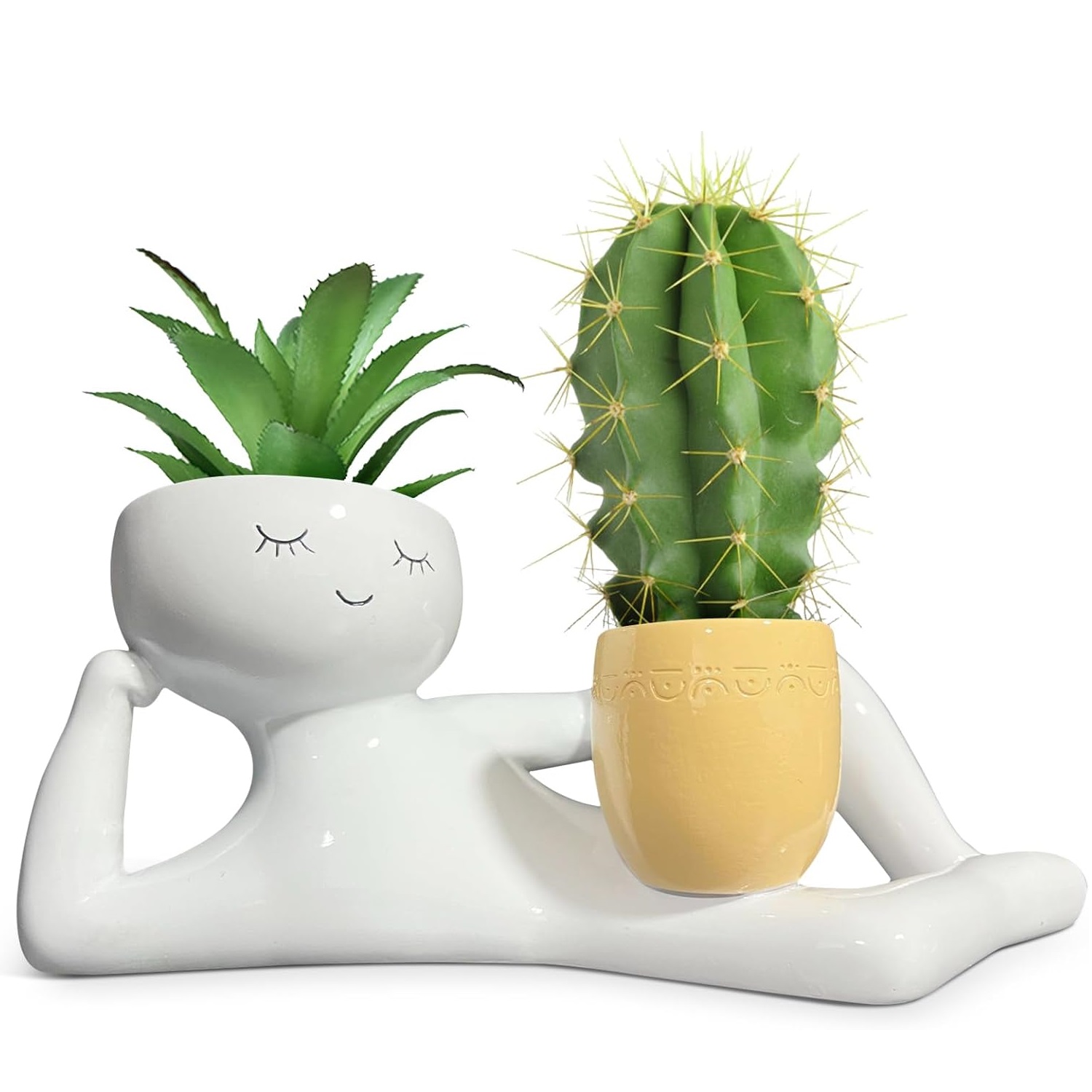 Plant Parents - Lustiger Pflanzentopf „Lazy Little Guy“ –
