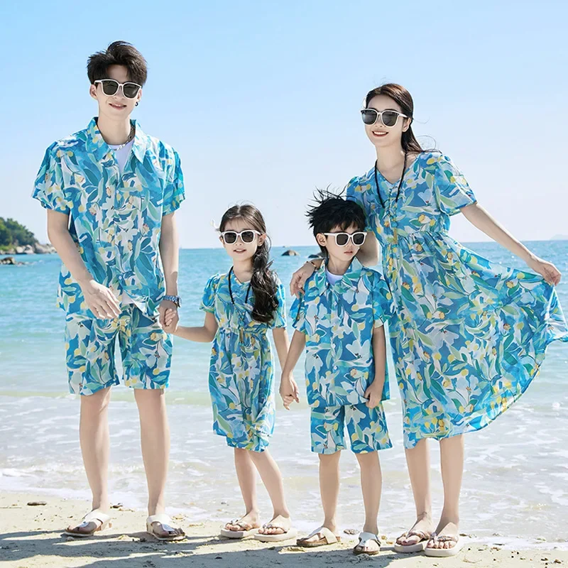 Plant Parent Shirt - Eltern-Kind-passendes Strand-Paar-Tochter-gleiches Kleid, Vater, Sohn, Hemden-Set,