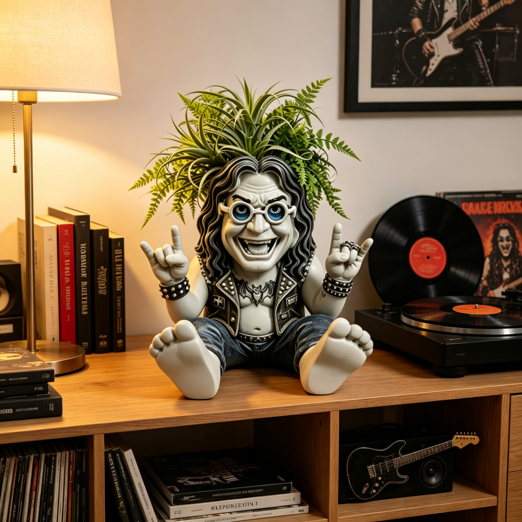 Plant Parents - Ozzy Osbourne Prince of Darkness Gartenzwerg-Blumentopf