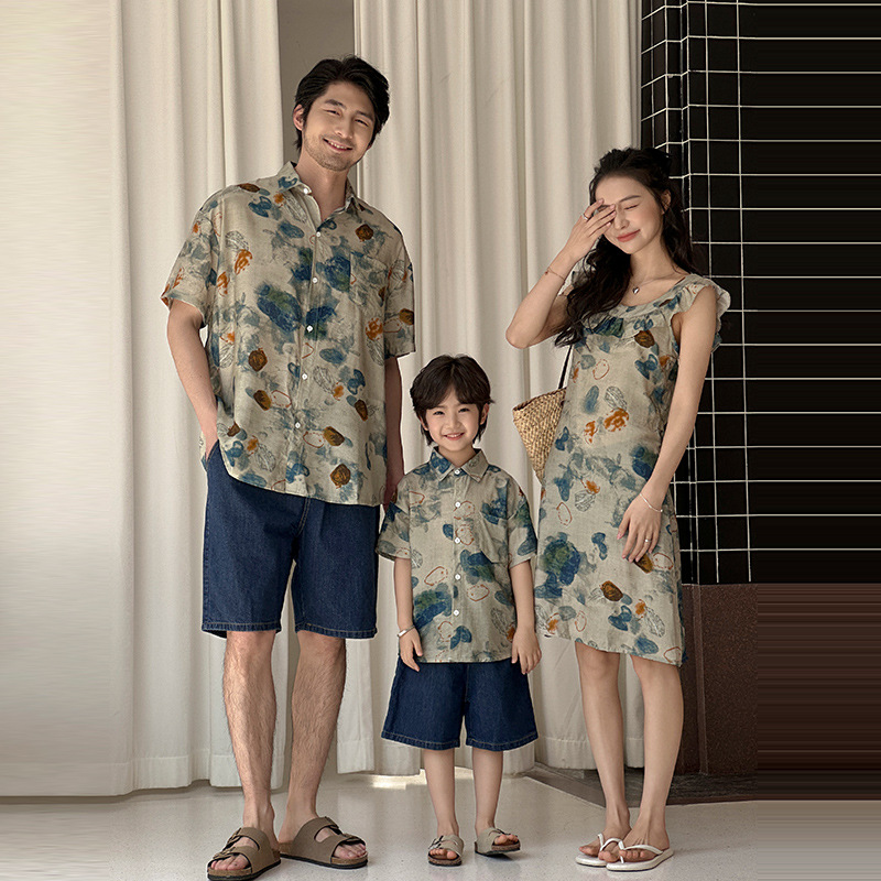 Plant Parent Shirt - Urlaubsoutfit für Paare, Familien-Partnerlook, Eltern-Kind-Kleidung, Mutter-Tochter-Kleid,