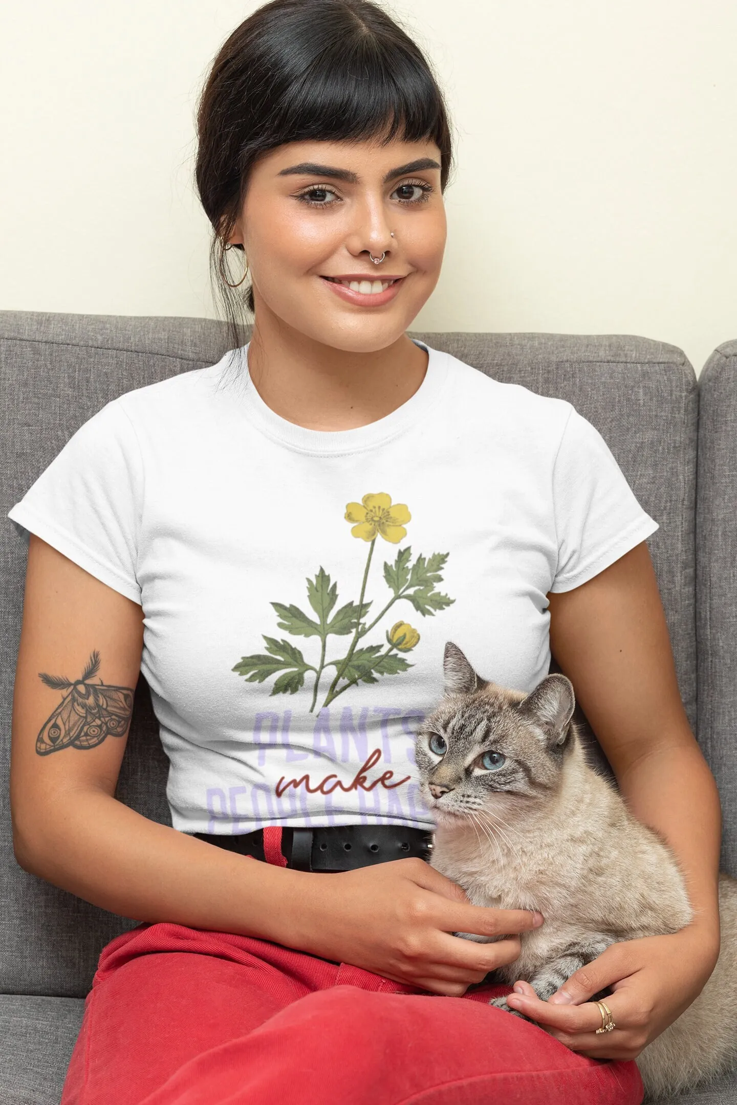 Plant Parent Shirt - Pflanzen machen Menschen glücklich. Inspirierendes T-Shirt